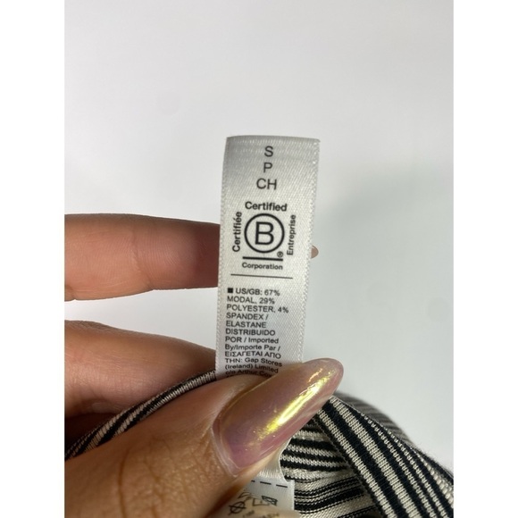 Athleta Stripped Scoop Neck Long Sleeve Top - Picture 6 of 9